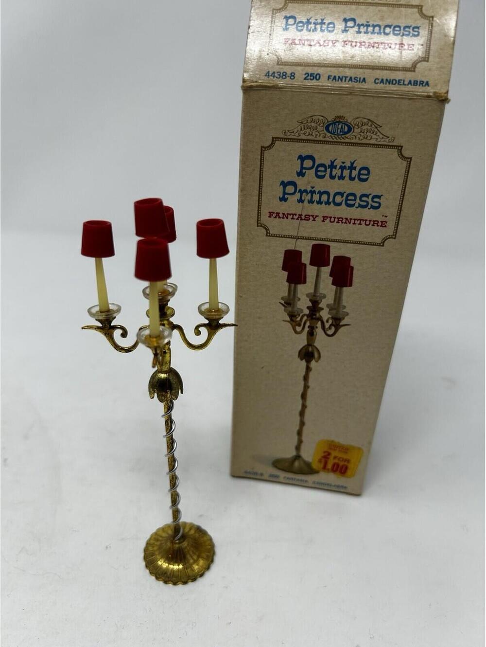 1960’s Vintage Ideal PETITE PRINCESS Fantasy Furniture Fantasia Candelabra 4438-